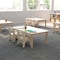 Flash Furniture 23.5 in W, 47.25 in L, 14.5 in H, Beechwood, Birch Plywood, Beech MK-ME088010-GG - alternate 7